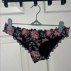 Floral Ruffle Bikini Bottom